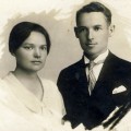Mokytojų Mičiulių šeima – Bronė ir Juozas 1927 m.