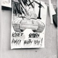Plakatai ir karikatūros Vilniaus gatvėse 1991-ųjų sausį. Nuotrauka iš VŽM fondų.