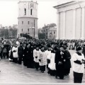 1991 m. sausio 16-oji. Žuvusių laisvės gynėjų laidotuvės Vilniuje. Nuotrauka iš VŽM fondų.