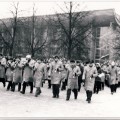 1991 m. sausio 16-oji. Žuvusių laisvės gynėjų laidotuvės Vilniuje. Nuotrauka iš VŽM fondų.