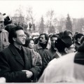 1991 m. sausio 16-oji. Žuvusių laisvės gynėjų laidotuvės Vilniuje. Nuotrauka iš VŽM fondų.