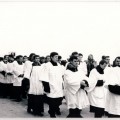 1991 m. sausio 16-oji. Žuvusių laisvės gynėjų laidotuvės Vilniuje. Nuotrauka iš VŽM fondų.