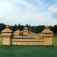 Vorutos pilies maketas.