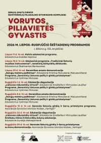Vasaros programų plakatas.