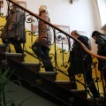 Senieji Vyskupų rūmų laiptai, kuriais ir A. Baranausko vaikščiota.