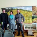 Pamokos rengėjai: istorijos mokytojas Gintaras Ražanskas, muziejininkė Asta RAžanskienė ir archeologas Gintautas Zabiela. 