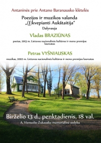 Antaninių vakaro afiša.