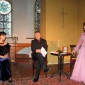 Teatrinės impresijos Koplyčioje: R. Preikšaitė, P. Venslovas ir V. Kochanskytė.