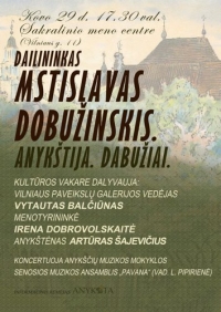 Kultūros vakaro afiša.