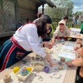 Ukrainiečių rankdarbių edukacijose dalyvavo kone 200 šventės Niūroonyse lankytojų,