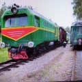 Dažniausiai Gulbenės–Aluksnės siaurojo geležinkelio linija dunda rusiškų šilumvežių tempiami traukiniai.