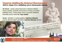 Šventinį šeštadienį dedikuojame Antanui Baranauskui.