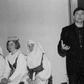 Muziejaus 70-mečiui skirtos šventės momentas. Kalba buvęs Muziejaus direktorius Vytautas Balčiūnas. 1997 m. gegužės 3 d. A. Navickienės nuotrauka