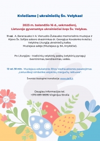 Renginio plakatas.