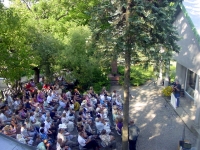 Miesto šventės kultūros popietė – prie A. Baranausko klėtelės.
