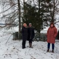 Muziejininkai O. Sedelskytės sodybvietėje.
