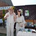 Šventės svečiai – rašytojas Rimantas Povilas Vanagas su žmona.