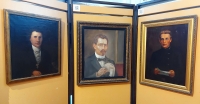 A. Vienuolio namų svečiai – Liudvikas Rėza, Jonas Biliūnas ir Julius Janonis.